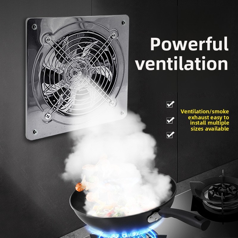 Commercial Kitchen Exhaust Fan - 10inch Stainless Steel Kitchen Ventilator Exhaust