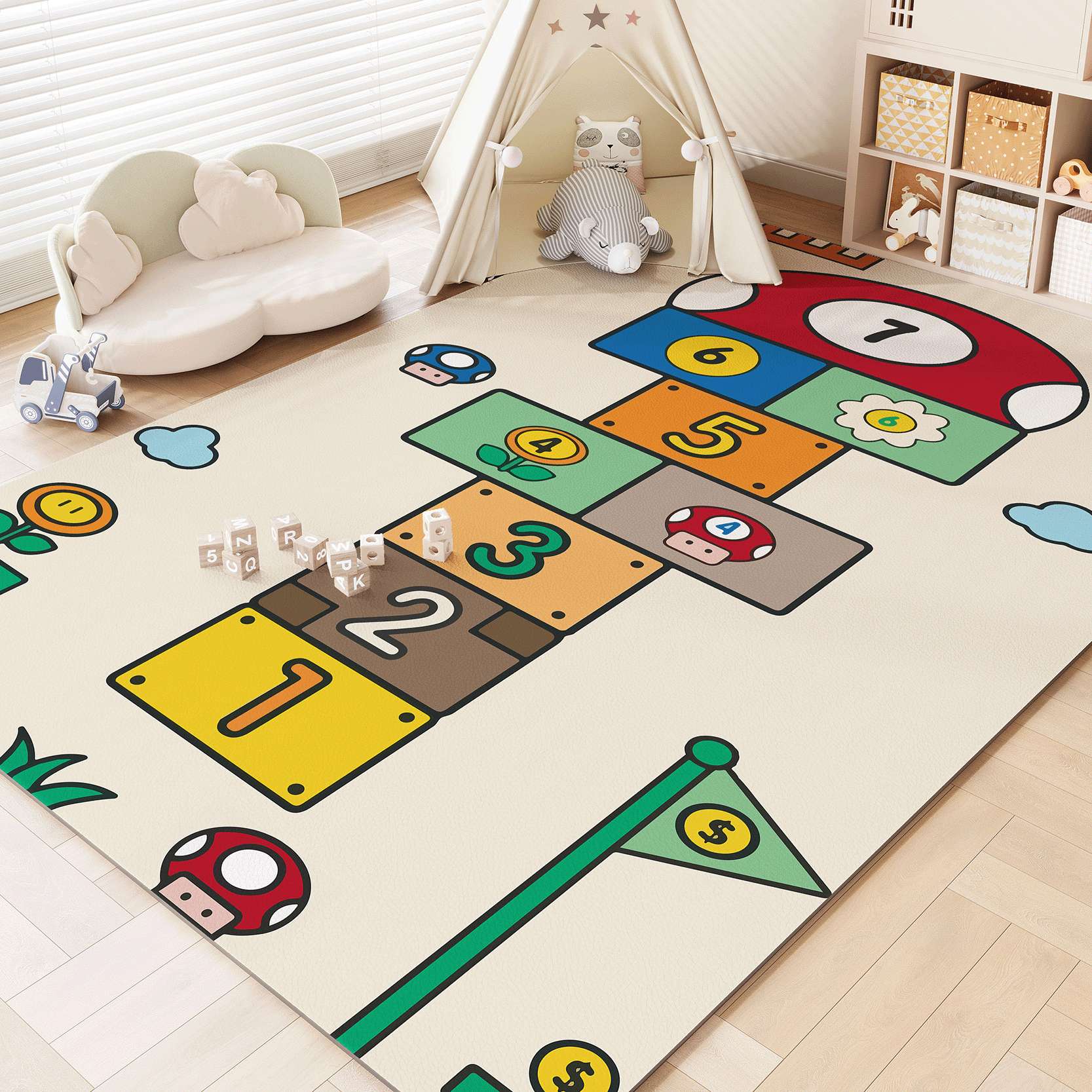 Commercial Kitchen Floor - Cute Game Children Carpet Pvc Non-slip