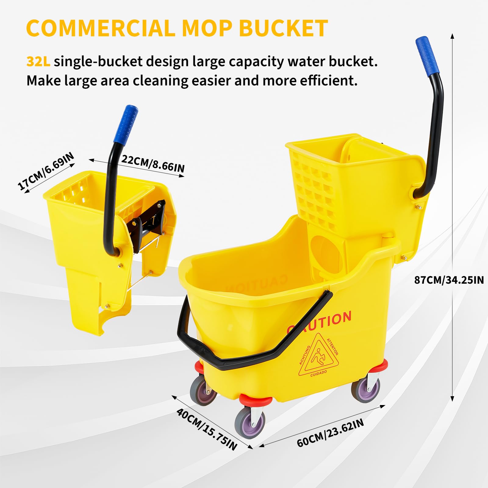 Commercial Mop Bucket with Sid - Commercial Kitchen Floor recension och pris