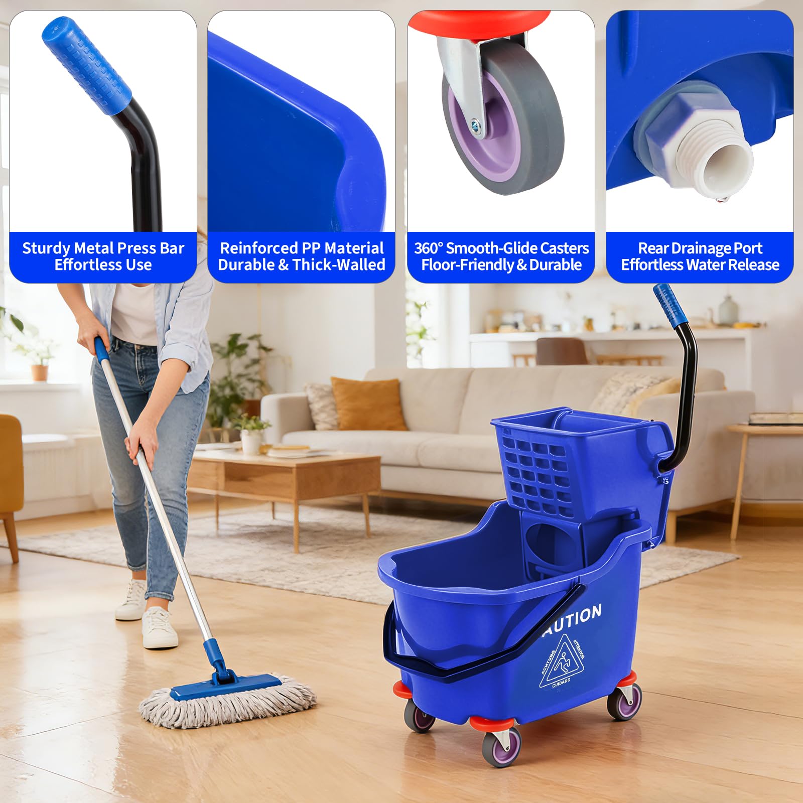 Commercial Mop Bucket with Sid - Commercial Kitchen Floor recension och pris