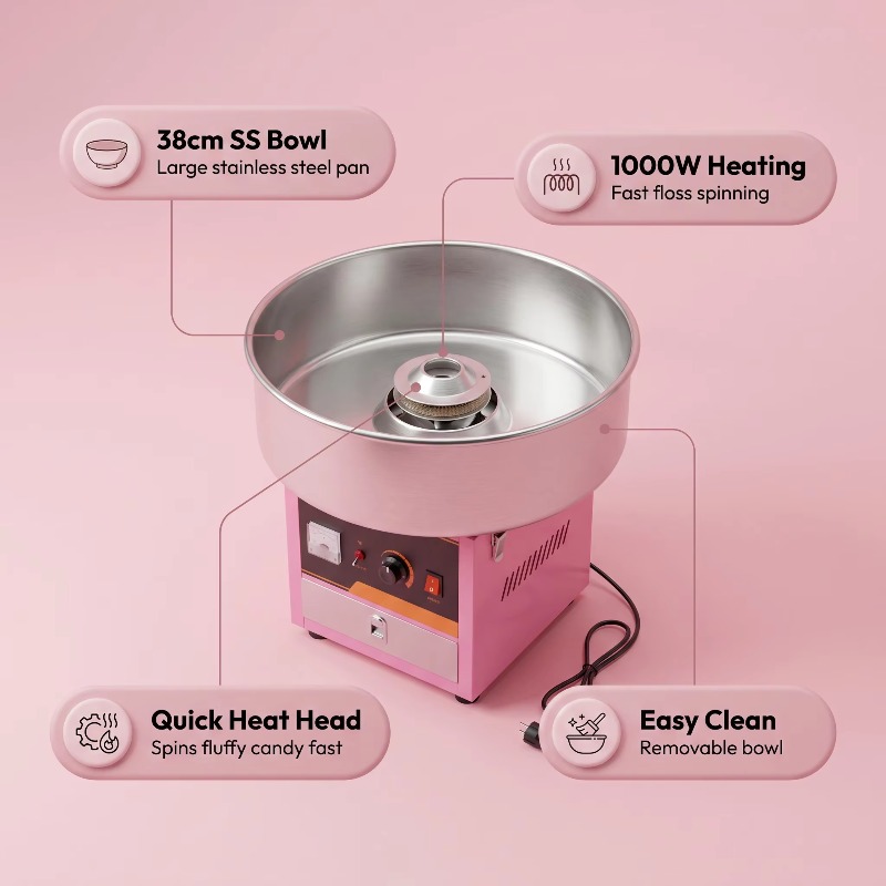 Commercial Electric Cotton Can - Candy Floss Machine Commercial recension och pris