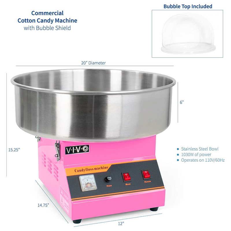 New Electric Mini Cotton Candy - Candy Floss Machine Commercial recension och pris