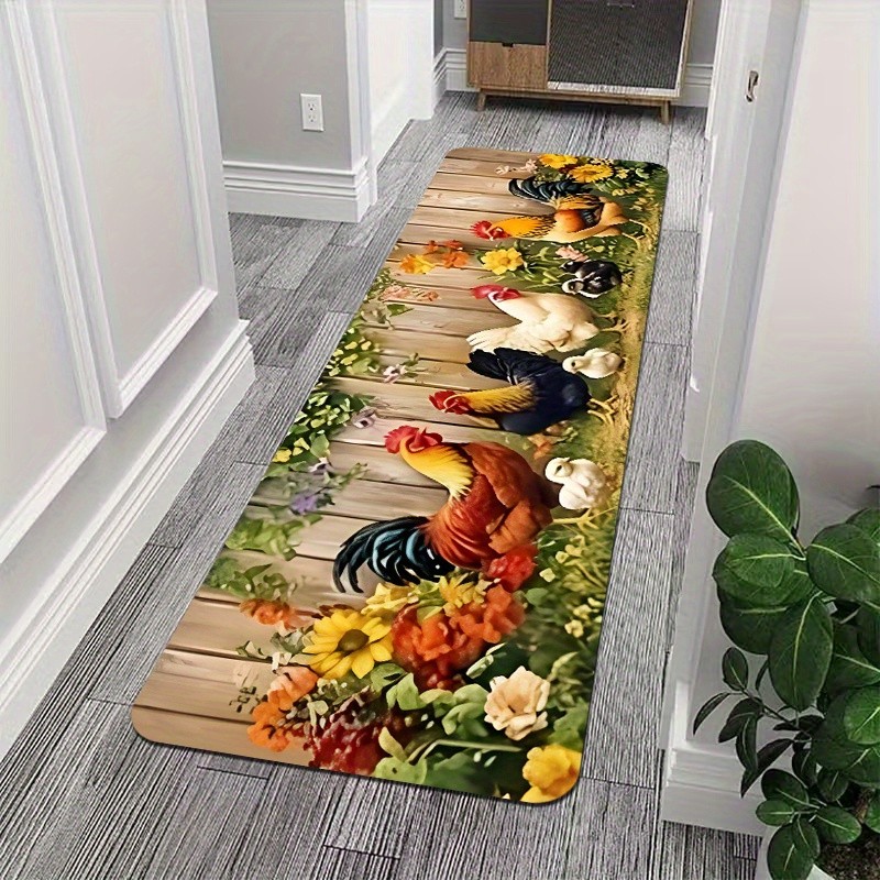 Beige White Bird Flower Branch - Commercial Kitchen Floor recension och pris