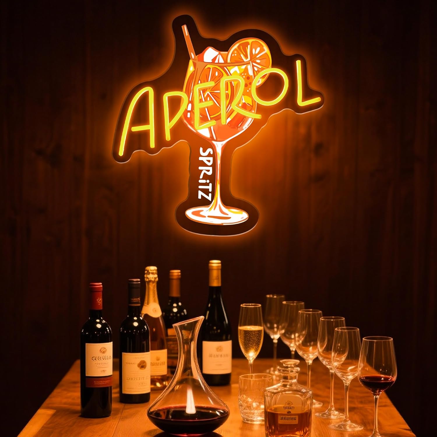 Aperol Spritz Neon Sign LED Co - Commercial Kitchen Light recension och pris